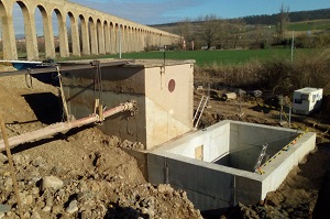 Imagen de la ampliación de una Estación de Bombeo de Aguas Residuales.