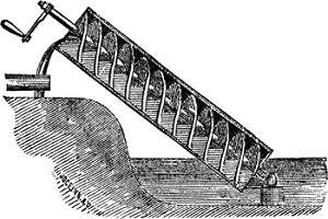 Imagen de un Tornillo de Arquímedes.