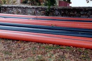 Imagen de tuberías de PVC rígido.