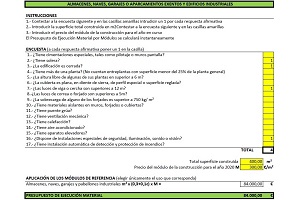 Imagen de un Presupuesto de Ejecución Material Global o por Módulos