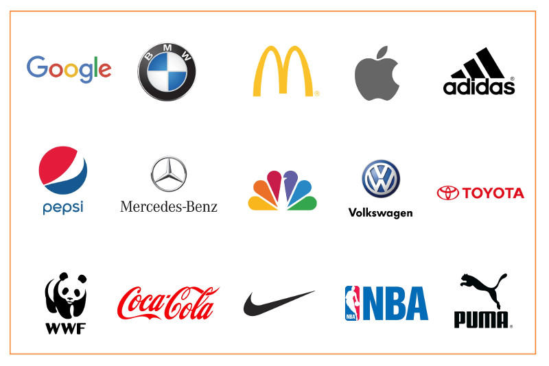 Logos de importantes marcas comerciales