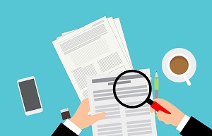 Informes Ilustración de símbolo de informes.