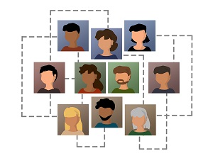 Recursos humanos Ilustración de icono de recursos humanos