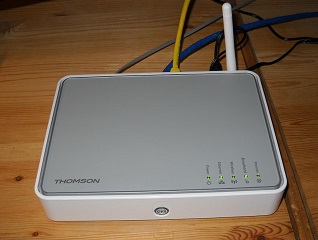 Imagen de un modem ADSL.