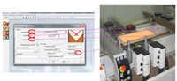 Muestra la programación de la línea junto a la imagen CAD que indica de donde sale cada dato.