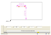 Muestra la programación de la línea junto a la imagen CAD que indica de donde sale cada dato 6.