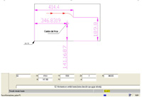 Muestra la programación de la línea junto a la imagen CAD que indica de donde sale cada dato 7.