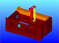 Muestra el inicio en la simulación de ejecución de la pieza 3D.