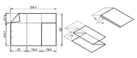 Forma de plegado de un formato A2 hasta alcanzar el formato A4. 