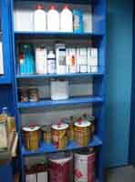 Productos de acabado en almacén.