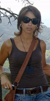 La alumna Ana de excursión.