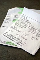 Imagen de un ticket de compra.