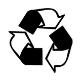 Imagen del símbolo de reciclado.