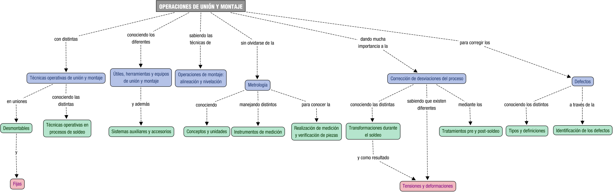 Descripción del mapa conceptual de PUMCM04