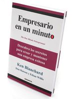 Fotografía de la portada del libro “Empresario en un minuto”, del autor Ken Blanchard y otros, de la editorial Granica. 