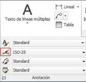 Imagen  que muestra la barra de herramientas de anotación.