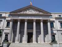 Fachada del Congreso de Diputados de España.