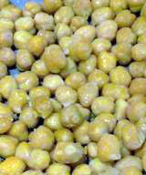 Garbanzos. Imagen que muestra un plato con garbanzos.