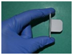 Placa radiográfica intraoral de aleta de mordida.