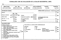 Formulario de encuesta de la OMS