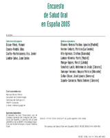 Primera página de la encuesta de salud oral del año 2005.