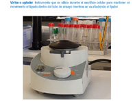 En la imagen se observa un vórtex utilizado en las técnicas de citogenética. Se incluye una breve explicación.