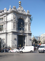 Fotografía de la fachada del Banco de España en Madrid.