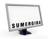 Monitor de ordenador con la palabra Sumergida