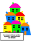 Dibujo de casas de colores con cartel que dice: “Las cooperativas reciben ayudas y subvenciones del Estado”
