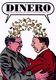  Ilustración en la que aparecen dos hombres adultos abrazándose y sonriendo. El hombre de la izquierda lleva gafas y va vestido de verde, y el hombre de la derecha va vestido de rojo. De la parte superior de las cabezas de ambos hombres salen un montón de monedas, que van de una cabeza a la otra formando un arco. En la parte de arriba hay un bocadillo en el que se puede leer el texto “DINERO” en mayúsculas, apuntando a ambos personajes.