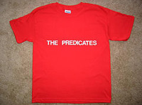 Fotografía de camiseta de publicidad del grupo musical “The Predicates”.