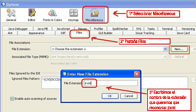 se ve una opción de configuración del programa NetBeans para que reconozca las extensiones .xml